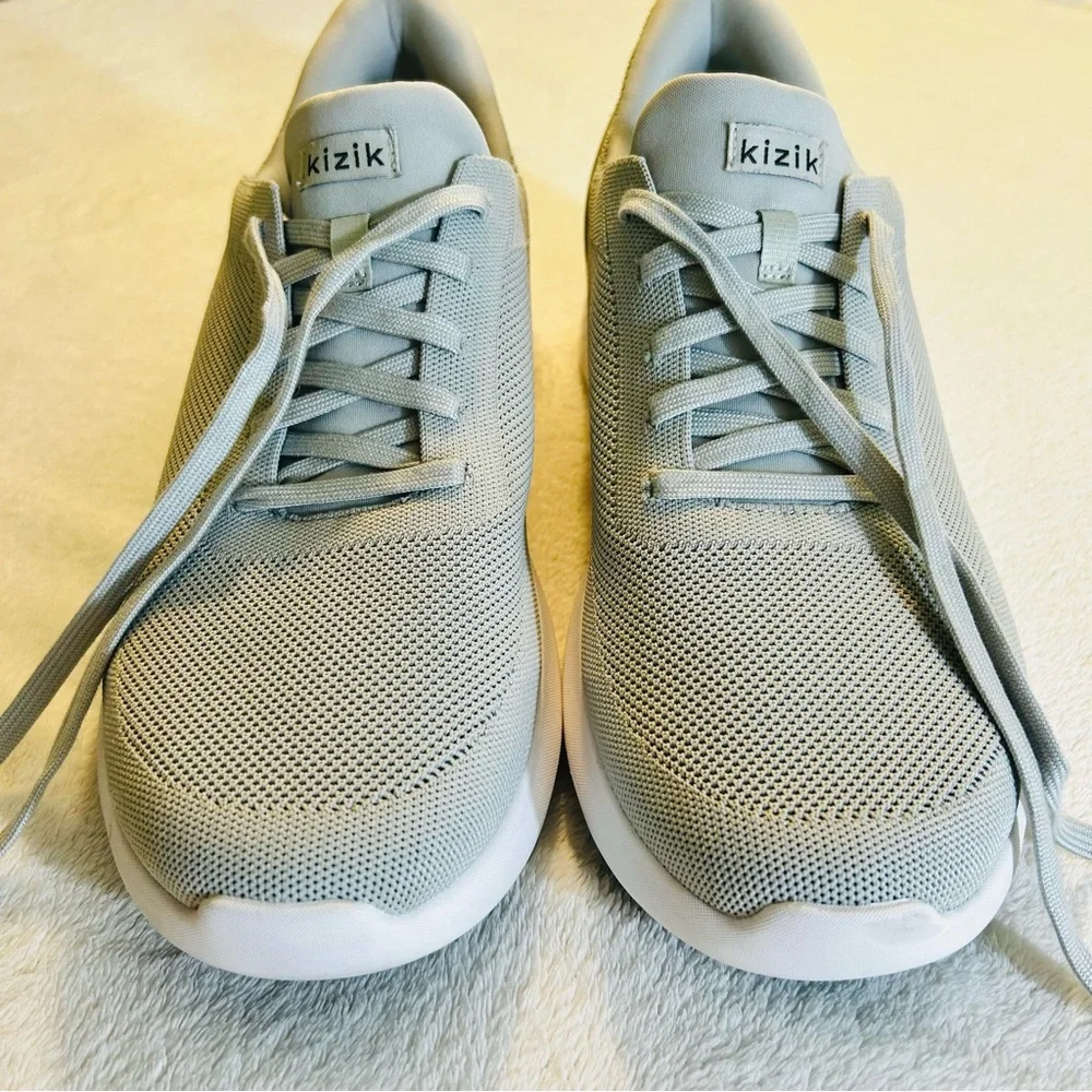 KIZIK, Size 14, ATHENA SLIP ON SNEAKERS, Slate Grey - Picture 4 of 13